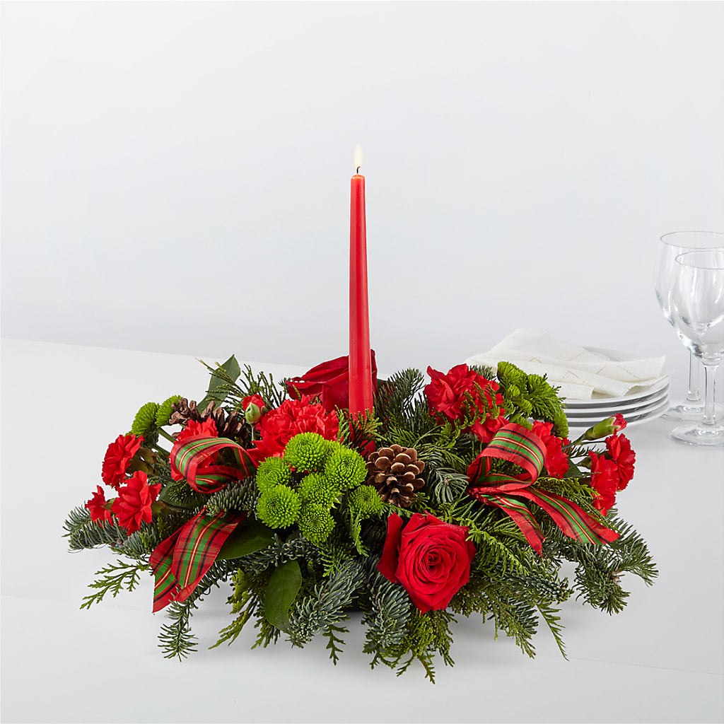 By the Candlelight Centerpiece – A Heavenly Florist, Newport News VA