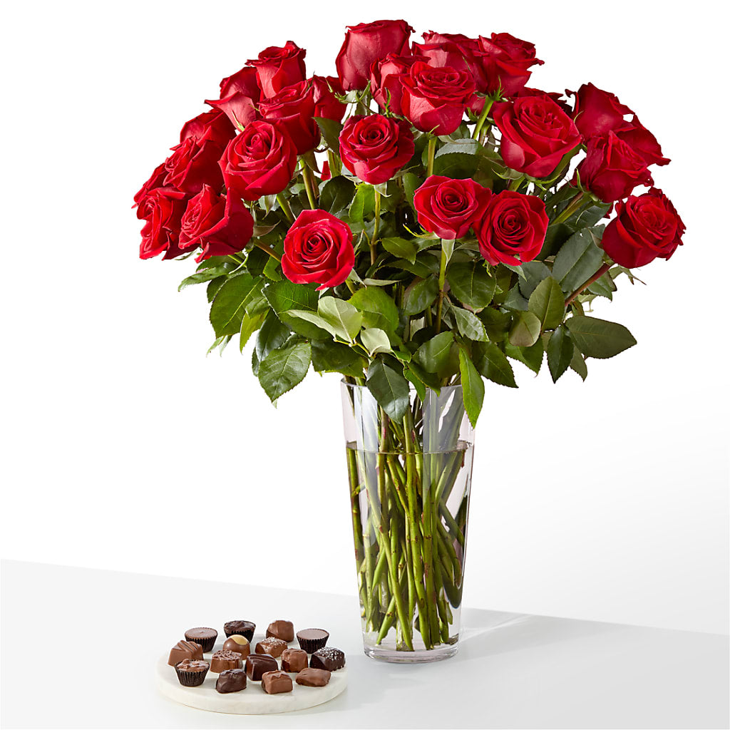 Romantic Long Stem Red Rose Bouquet Bundles – A Heavenly Florist, Newport News VA