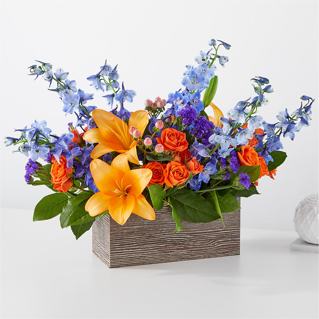 Radiant Citrus Box Bouquet – A Heavenly Florist, Newport News VA