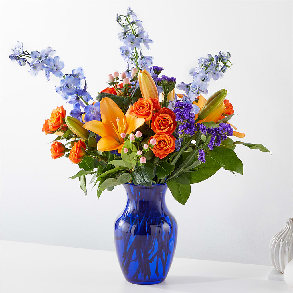 Radiant Citrus Bouquet – A Heavenly Florist, Newport News VA