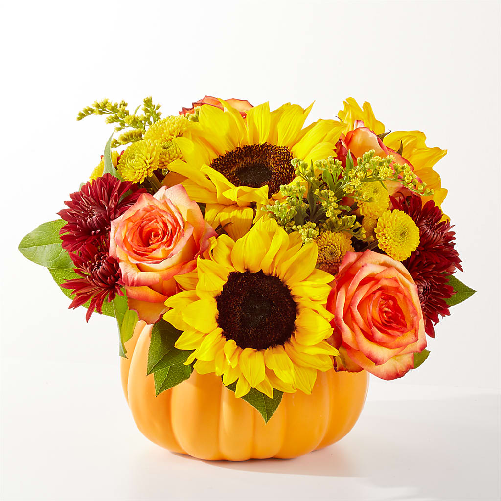 Golden Gourd Pumpkin Bouquet – A Heavenly Florist, Newport News VA