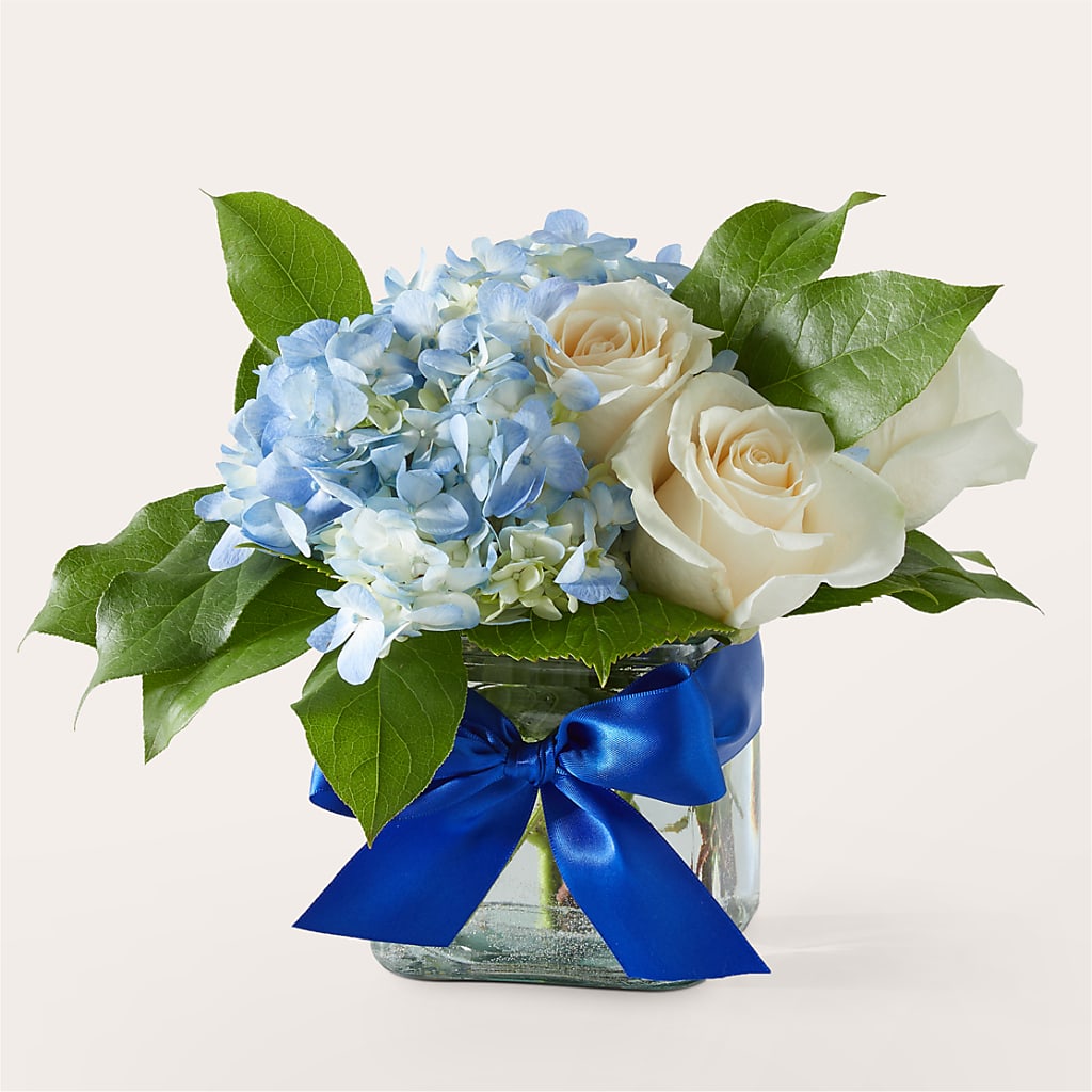 Sky Blue Delight Bouquet – A Heavenly Florist, Newport News VA