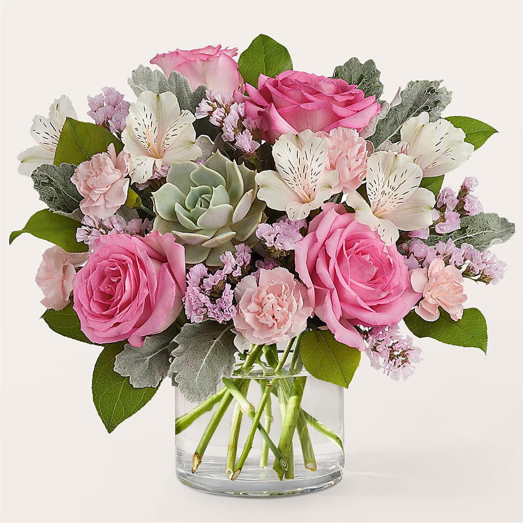 Dusty Rose Bouquet – A Heavenly Florist, Newport News VA