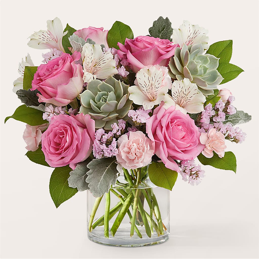 Dusty Rose Bouquet – A Heavenly Florist, Newport News VA