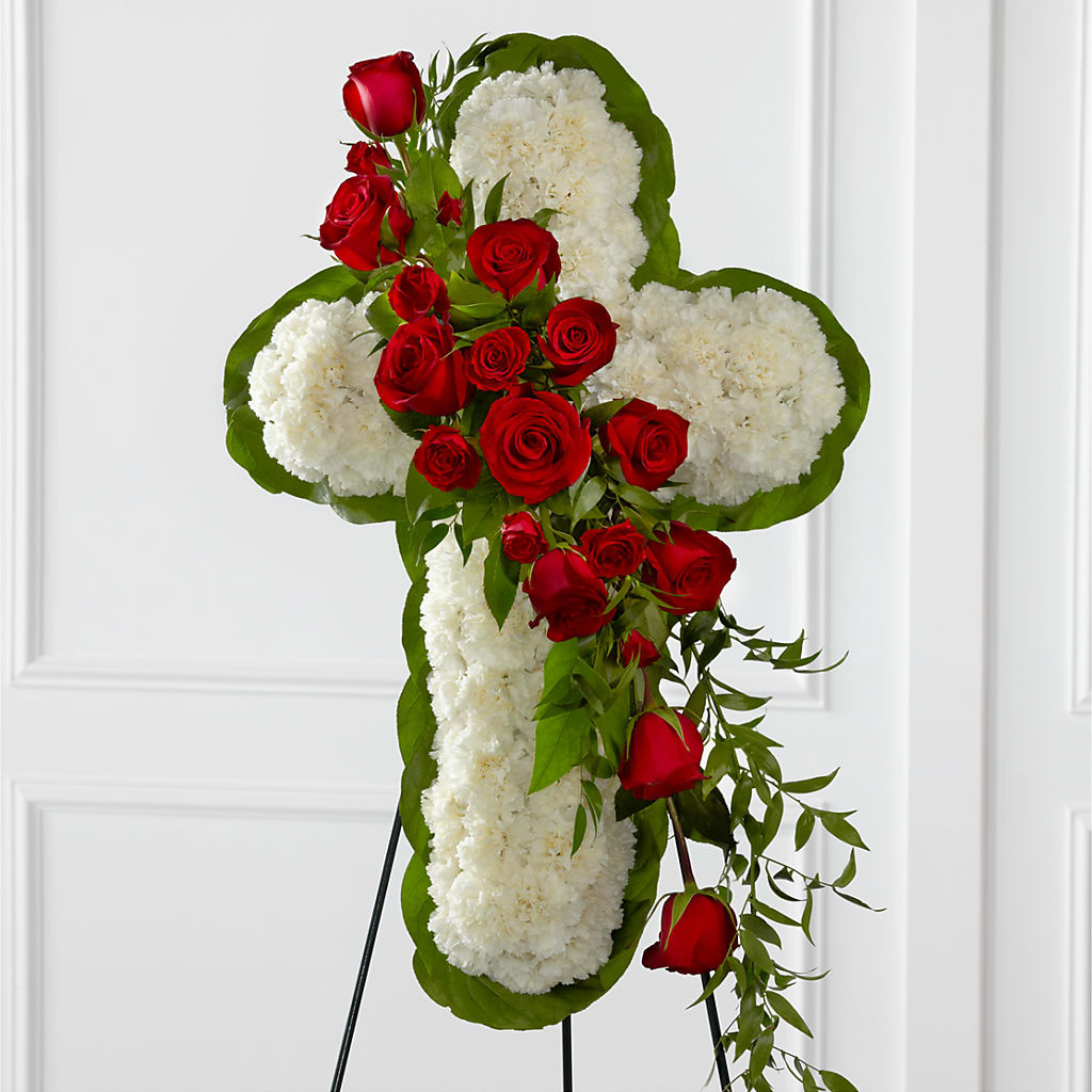 Floral Cross Easel – A Heavenly Florist, Newport News VA