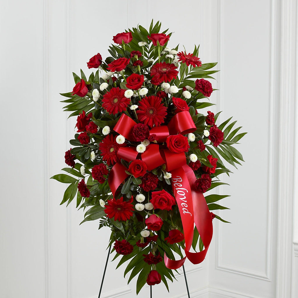 Treasured Memories Standing Spray – A Heavenly Florist, Newport News VA