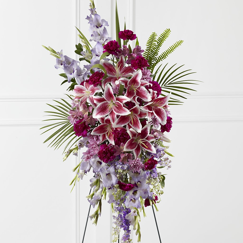 Tender Touch Standing Spray – A Heavenly Florist, Newport News VA