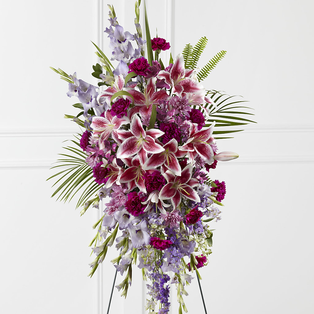 Tender Touch Standing Spray – A Heavenly Florist, Newport News VA