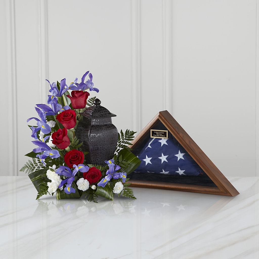 Patriotic Tribute Arrangement – A Heavenly Florist, Newport News VA