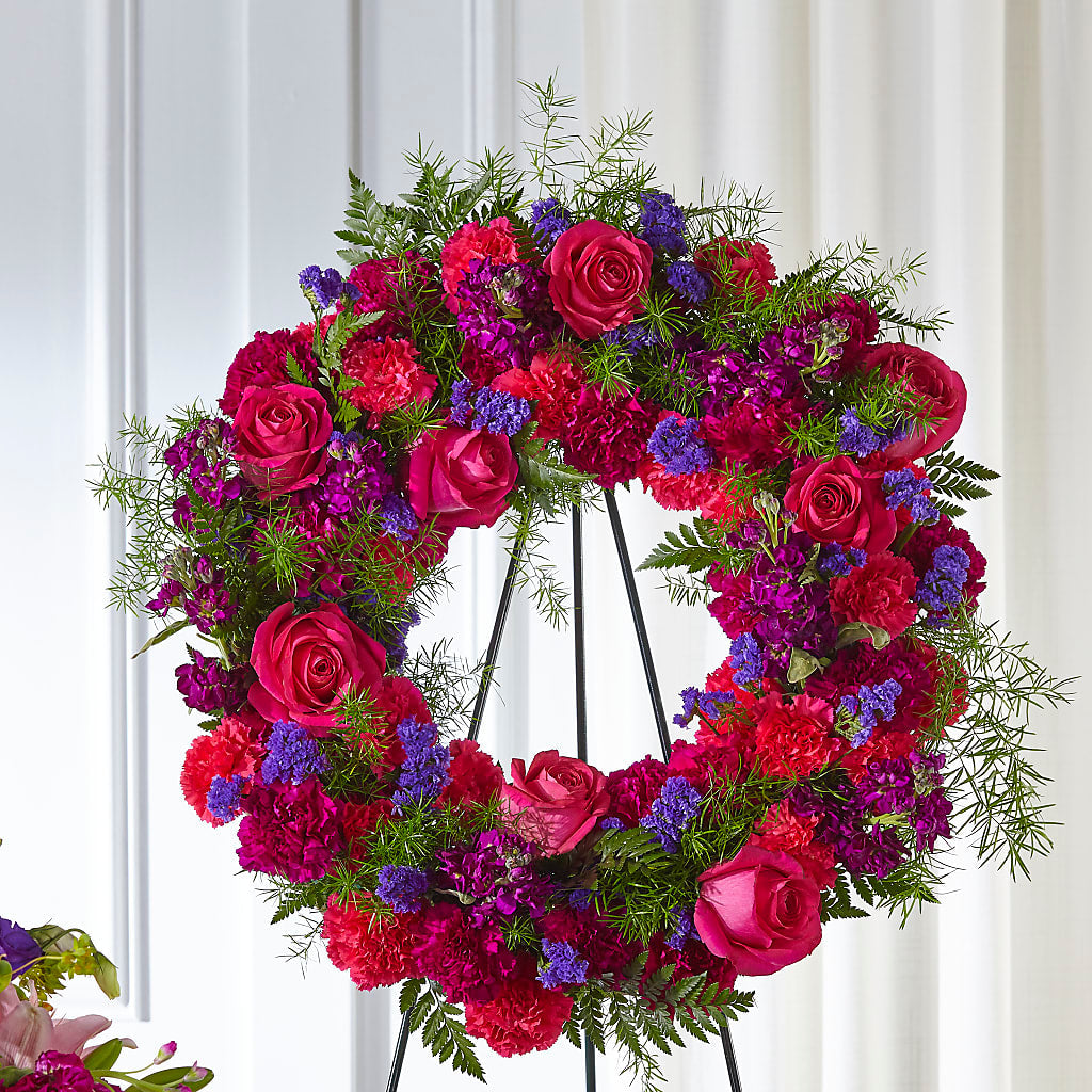 Calming Colors Wreath – A Heavenly Florist, Newport News VA