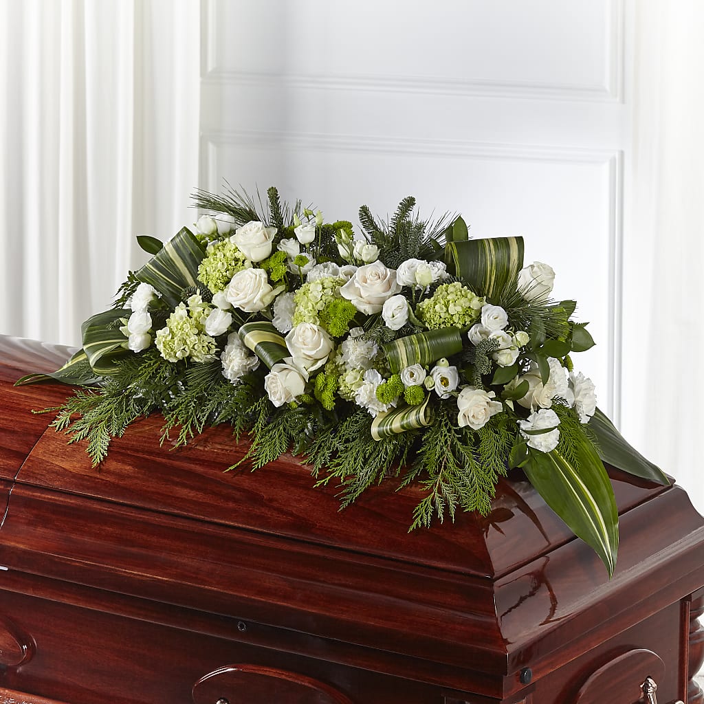 Hopeful Gesture Casket Spray – A Heavenly Florist, Newport News VA