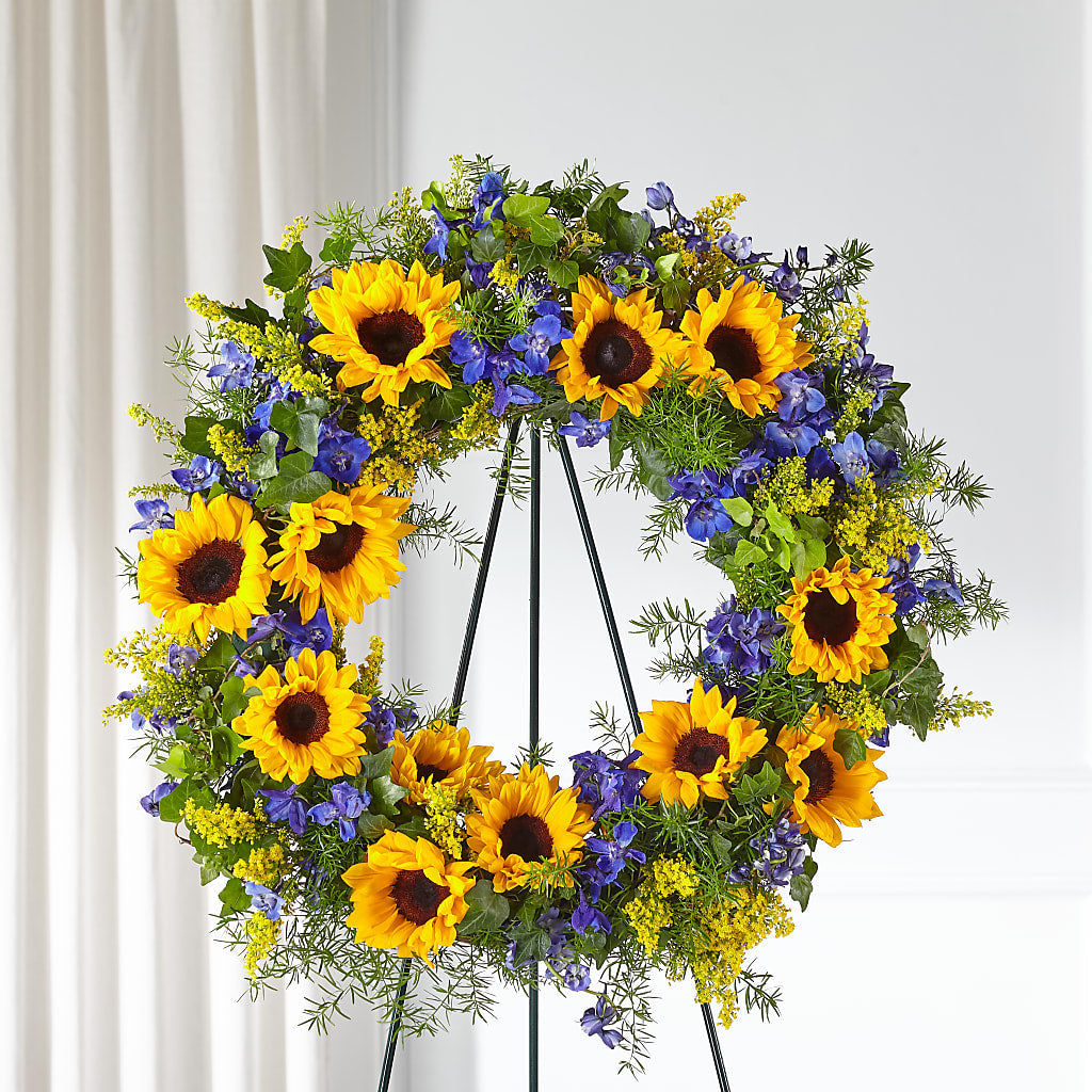 Bright Rays Wreath – A Heavenly Florist, Newport News VA