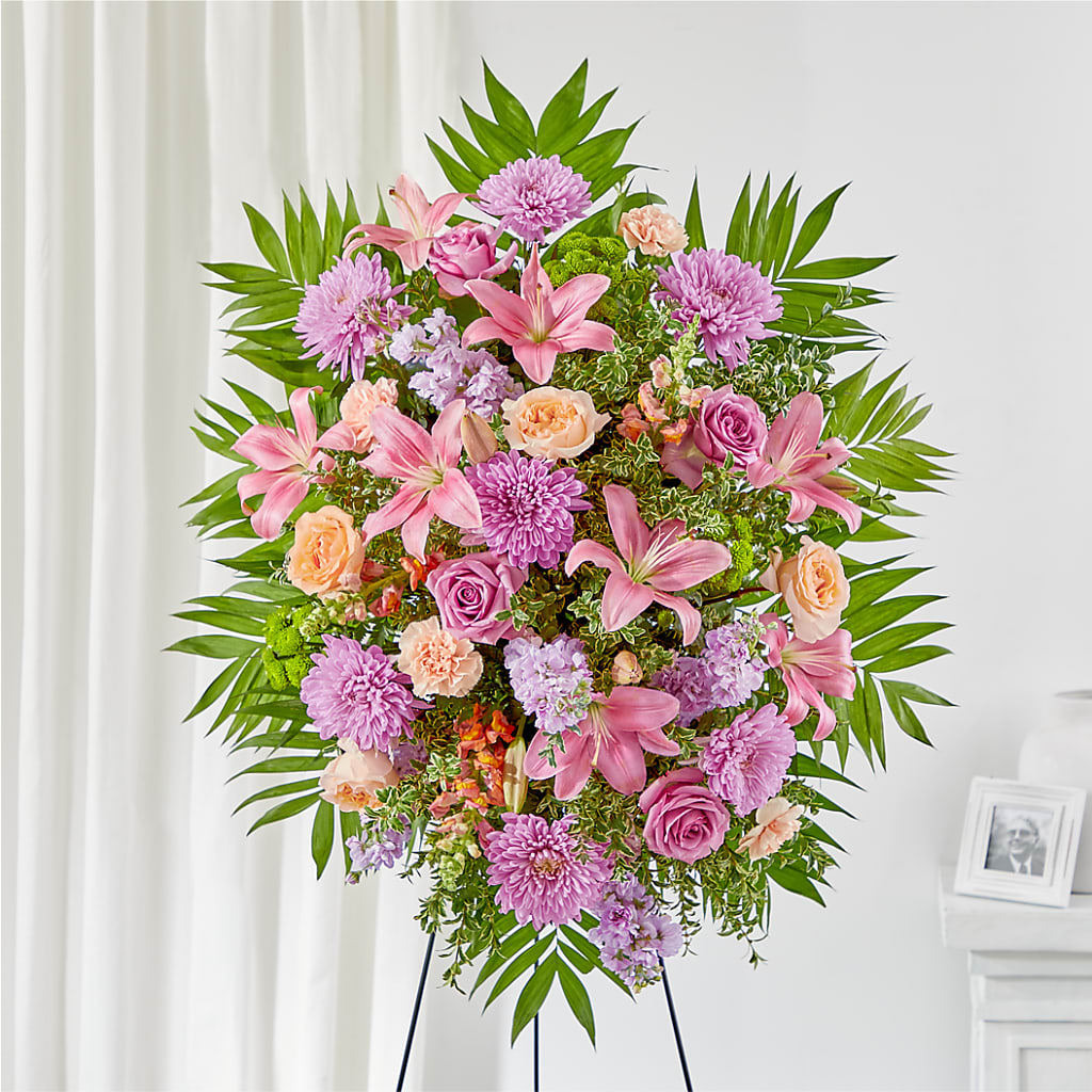 Love & Light Standing Spray – A Heavenly Florist, Newport News VA