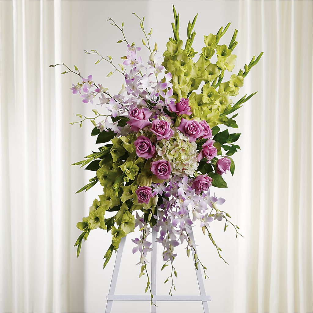 Lasting Legacy Standing Spray – A Heavenly Florist, Newport News VA