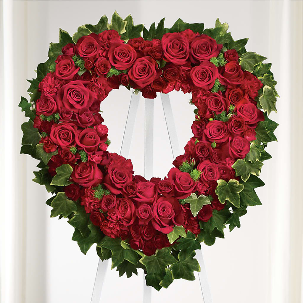Wholehearted Standing Spray – A Heavenly Florist, Newport News VA