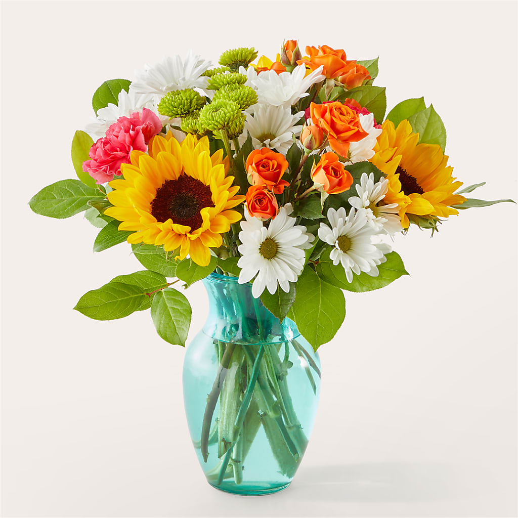 Sun-drenched Blooms Bouquet – A Heavenly Florist, Newport News VA