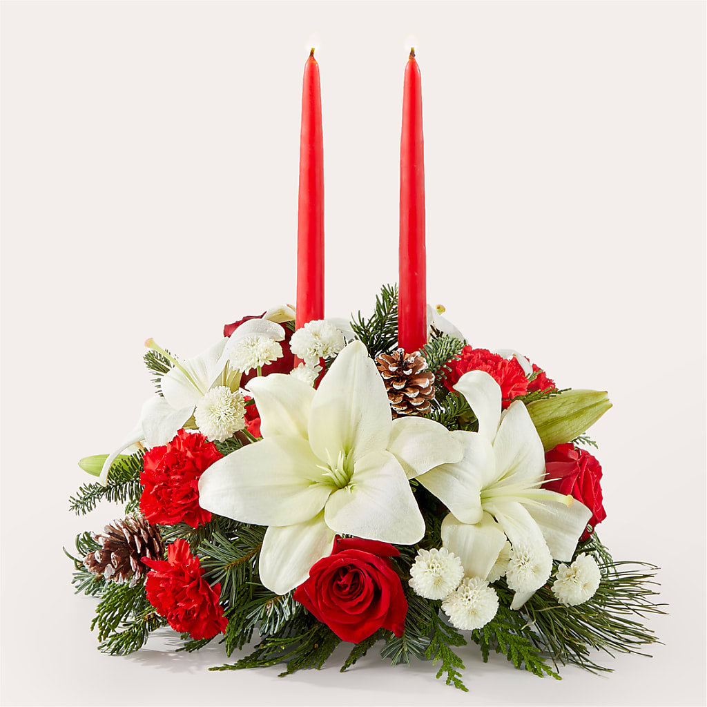 Seasonal Festivities Centerpiece – A Heavenly Florist, Newport News VA