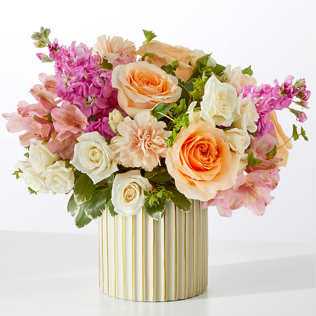Paradise Bouquet with Ivory Vase – A Heavenly Florist, Newport News VA