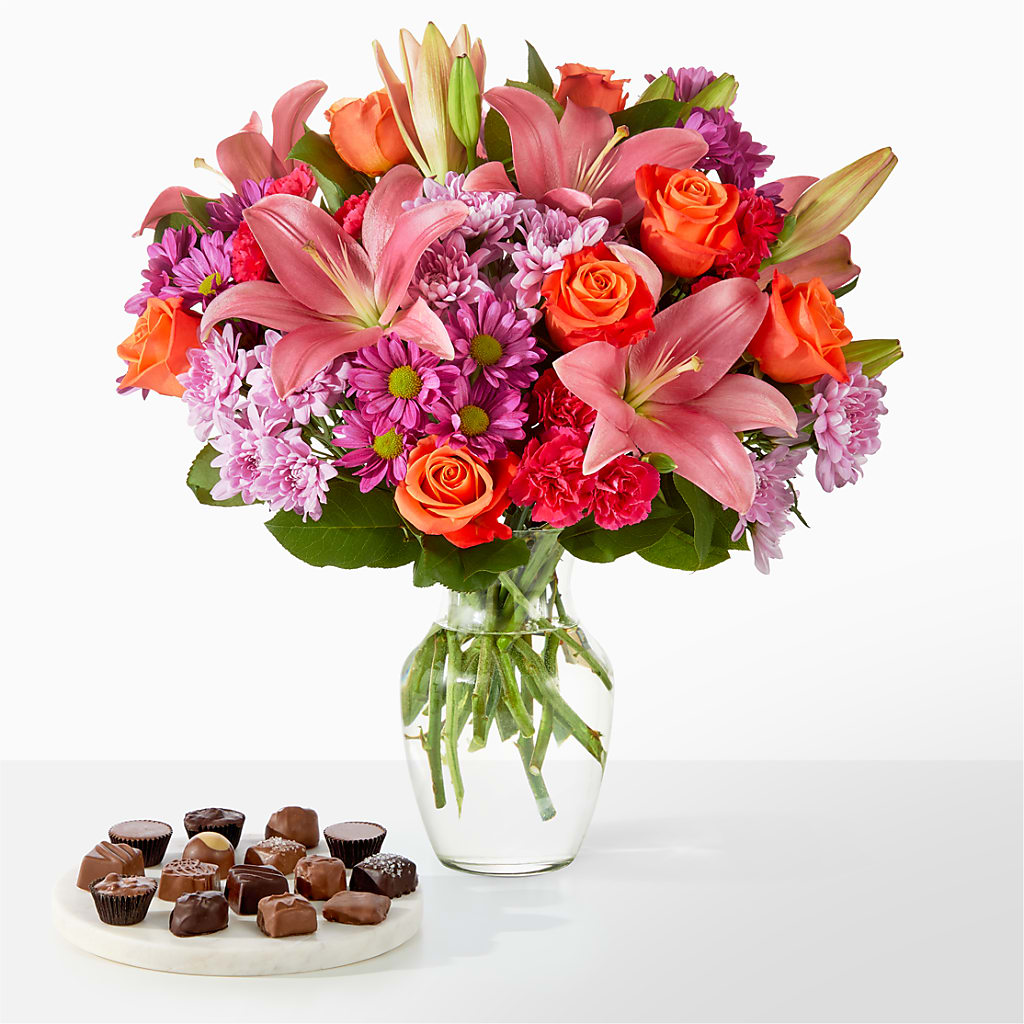 One and Only Bouquet and Chocolate Bundle – A Heavenly Florist, Newport News VA