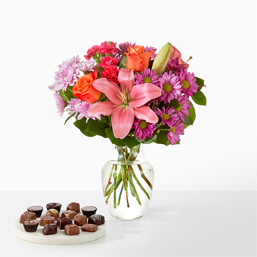 One and Only Bouquet and Chocolate Bundle – A Heavenly Florist, Newport News VA