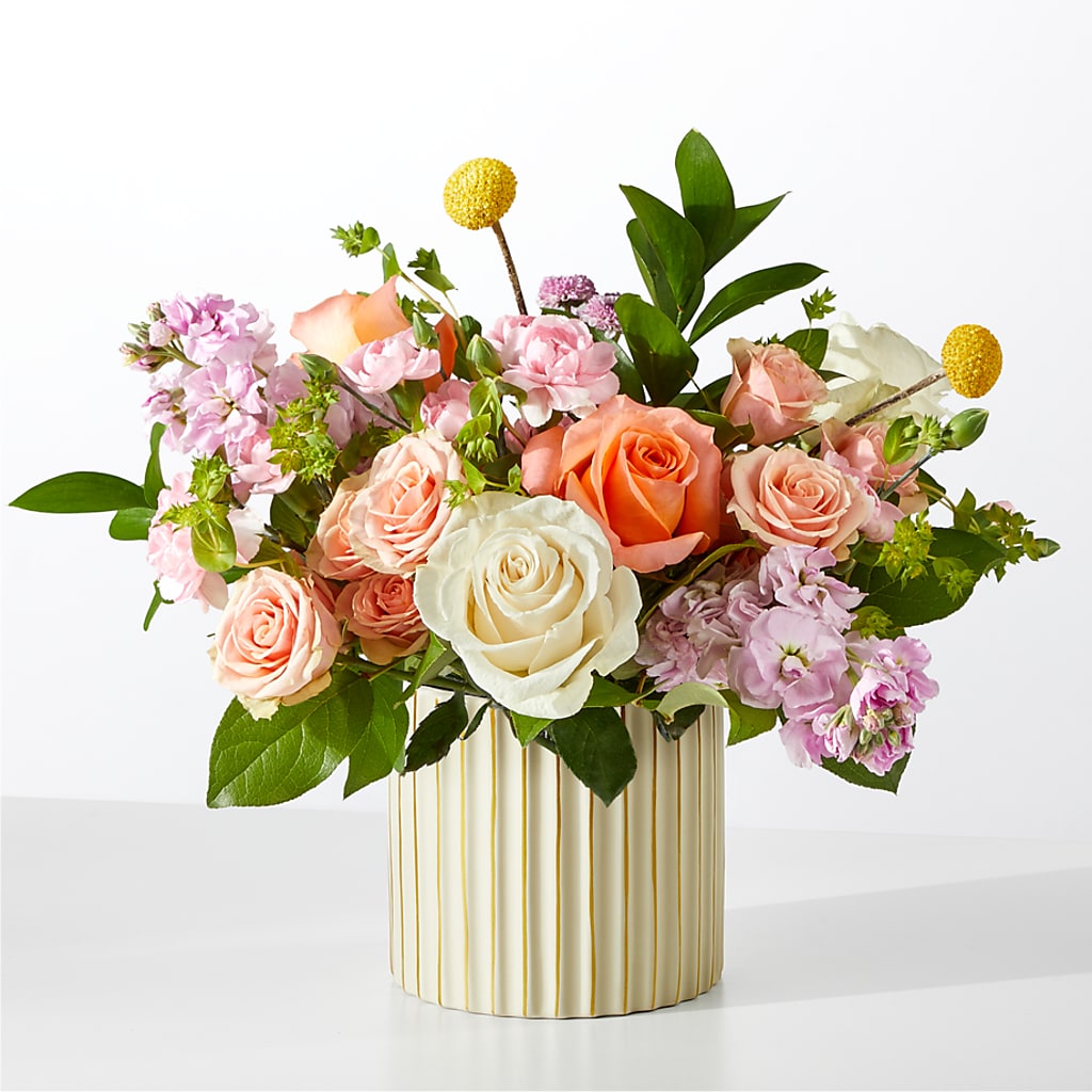 French Market Bouquet with Ivory Vase – A Heavenly Florist, Newport News VA
