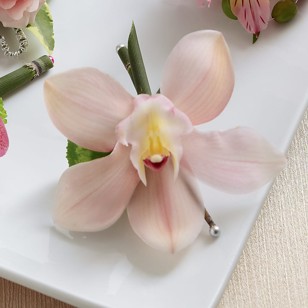 Pink Cymbidium Boutonniere – A Heavenly Florist, Newport News VA