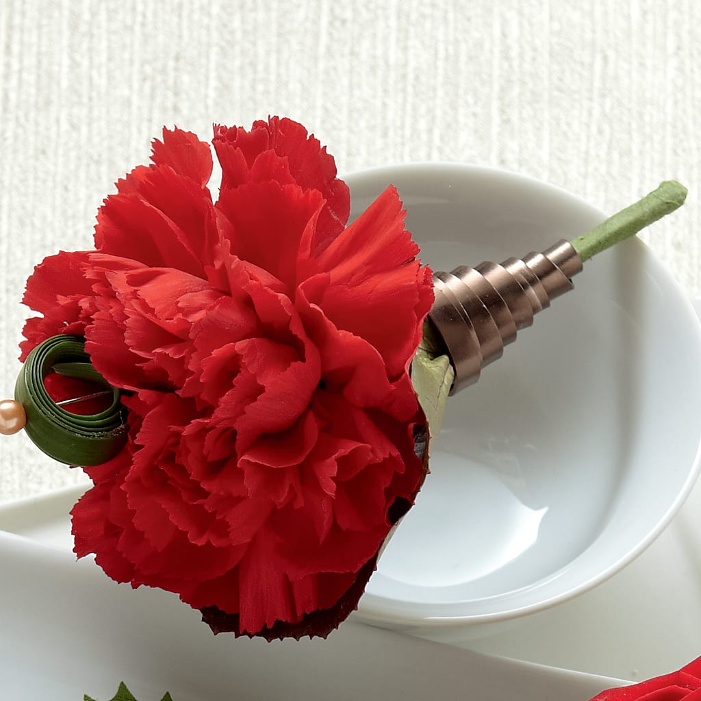 Red Carnation Boutonniere – A Heavenly Florist, Newport News VA