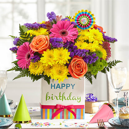 Birthday Brights Bouquet –  A Heavenly Florist, Newport News VA