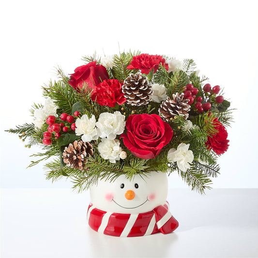 Jolly Snowman Bouquet –  A Heavenly Florist, Newport News VA