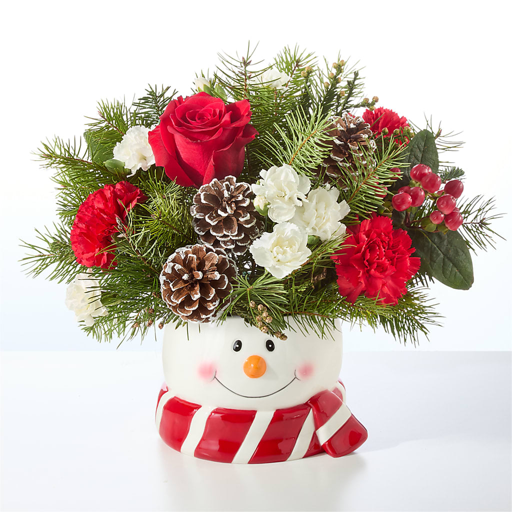 Jolly Snowman Bouquet –  A Heavenly Florist, Newport News VA