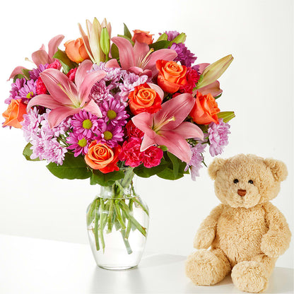 One and Only Bouquet and Bear Bundle –  A Heavenly Florist, Newport News VA