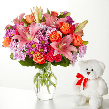 One and Only Bouquet and Bear Bundle –  A Heavenly Florist, Newport News VA