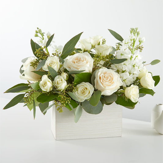 Fresh Linen Box Bouquet –  A Heavenly Florist, Newport News VA