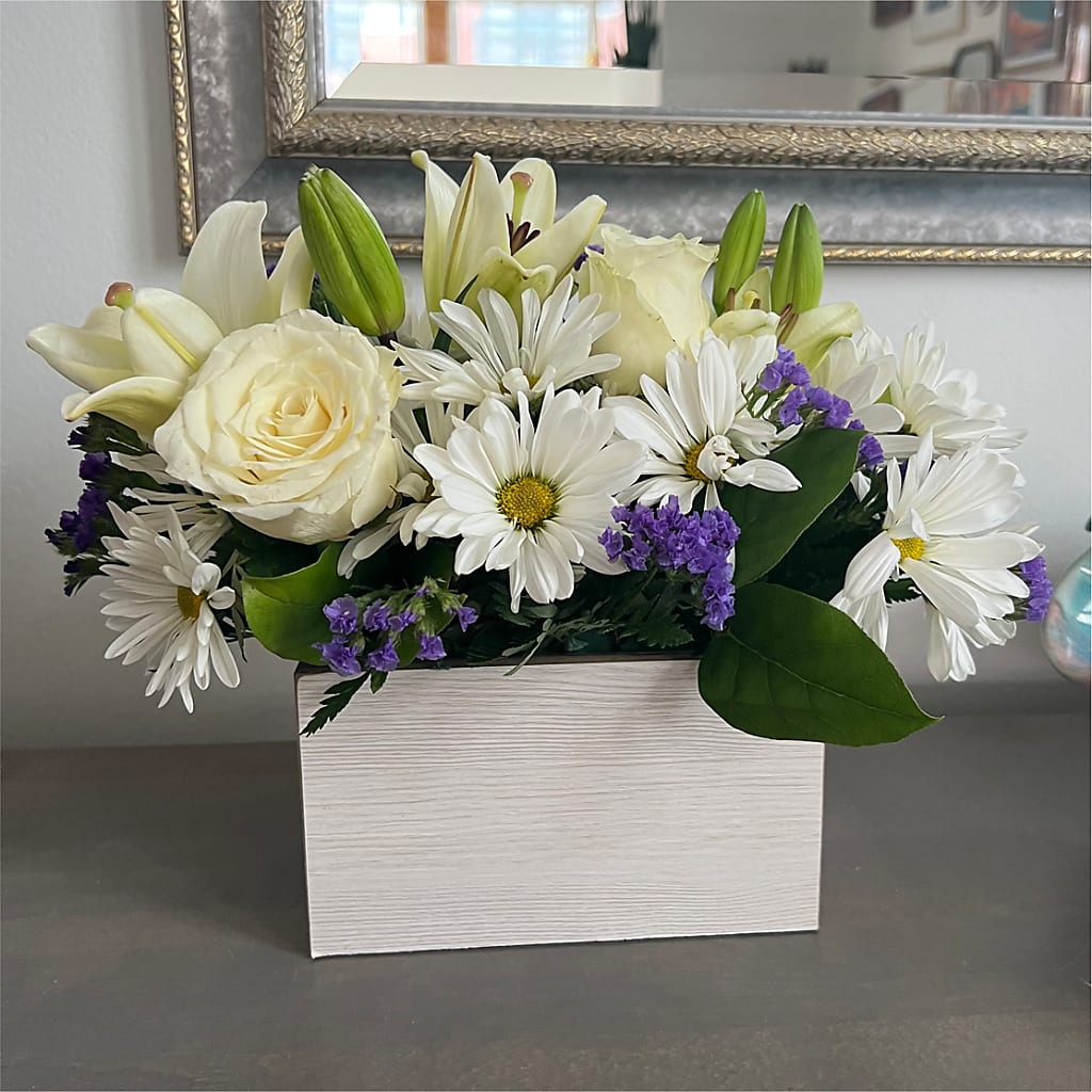 Beyond Blue Box Bouquet –  A Heavenly Florist, Newport News VA