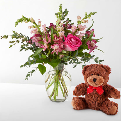 Happily Ever After Bouquet & Bear Set –  A Heavenly Florist, Newport News VA