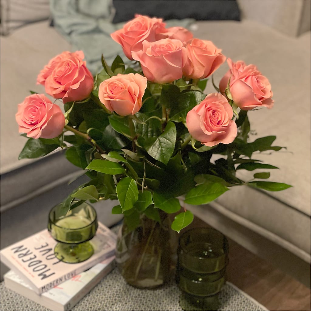 Long Stem Pink Rose Bouquet –  A Heavenly Florist, Newport News VA