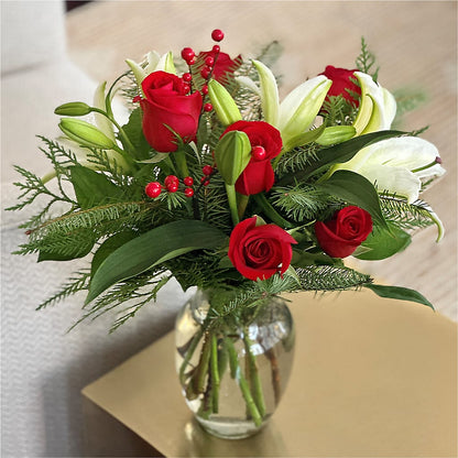 Sparkling Snowflakes Bouquet –  A Heavenly Florist, Newport News VA