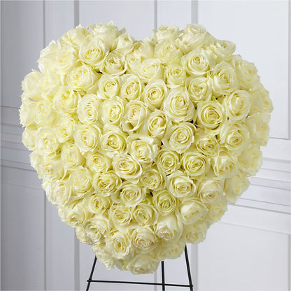 Elegant Remembrance Standing Heart –  A Heavenly Florist, Newport News VA