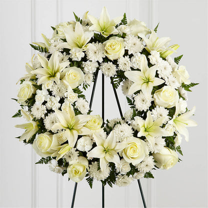 Treasured Tribute Wreath –  A Heavenly Florist, Newport News VA