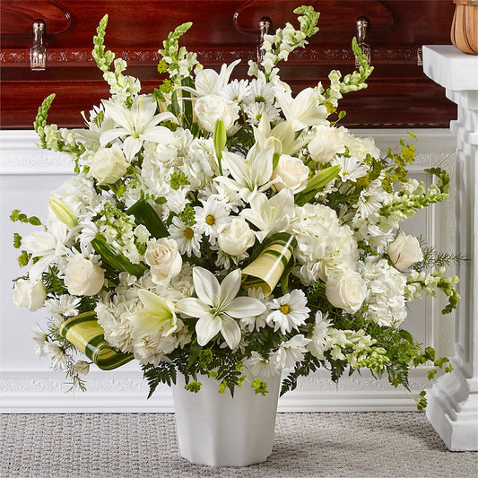 Thoughts of Tranquility Floor Basket –  A Heavenly Florist, Newport News VA