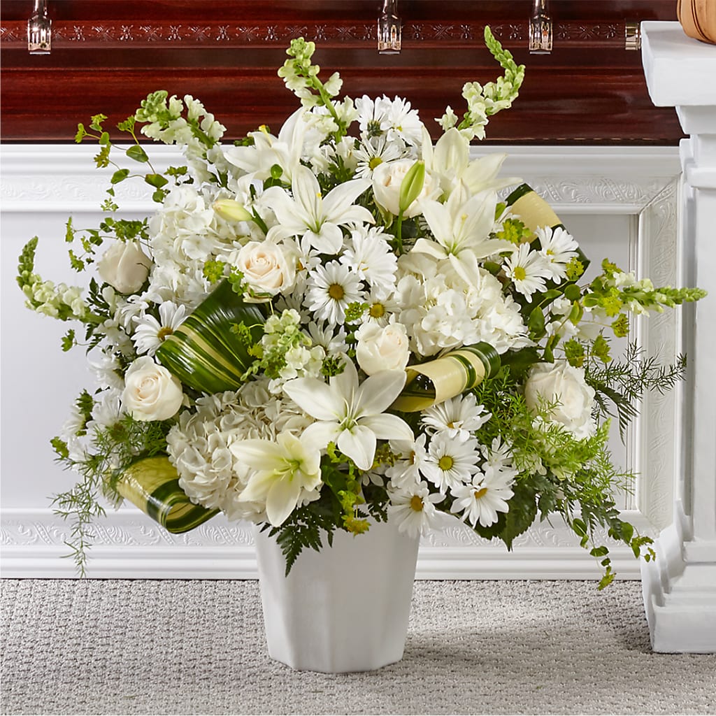 Thoughts of Tranquility Floor Basket –  A Heavenly Florist, Newport News VA