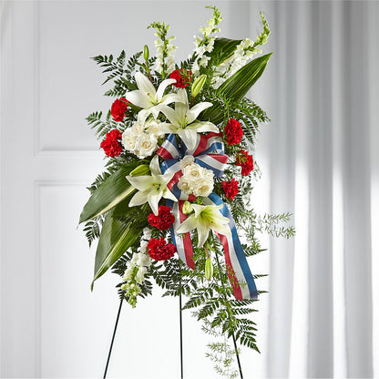 Stars of Life Standing Spray –  A Heavenly Florist, Newport News VA