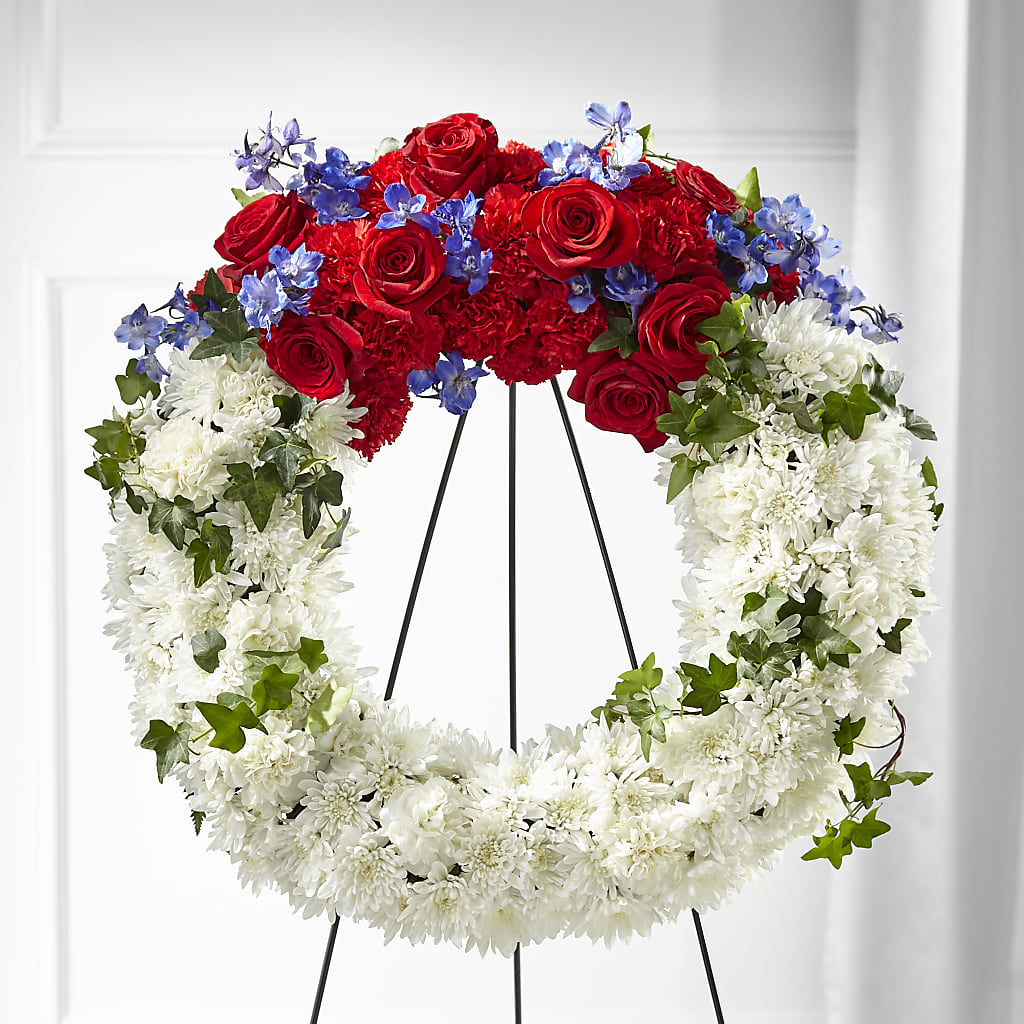Patriotic Passion Wreath –  A Heavenly Florist, Newport News VA