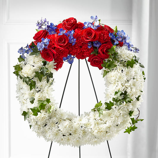 Patriotic Passion Wreath –  A Heavenly Florist, Newport News VA