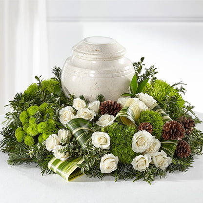Precious Evergreen Cremation Adornment –  A Heavenly Florist, Newport News VA