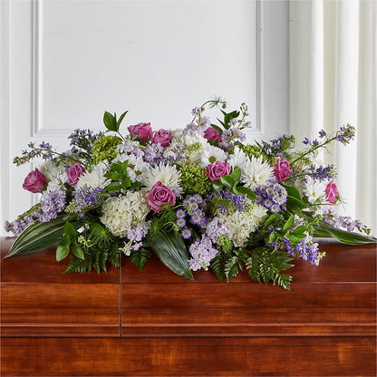 Meadows of Serenity Casket Spray –  A Heavenly Florist, Newport News VA