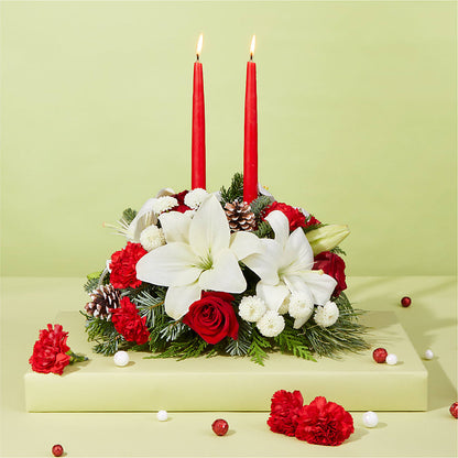 Seasonal Festivities Centerpiece –  A Heavenly Florist, Newport News VA