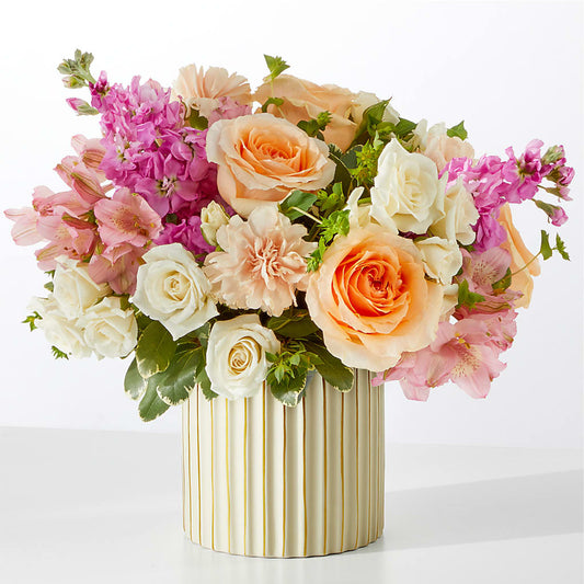 Paradise Bouquet with Ivory Vase –  A Heavenly Florist, Newport News VA