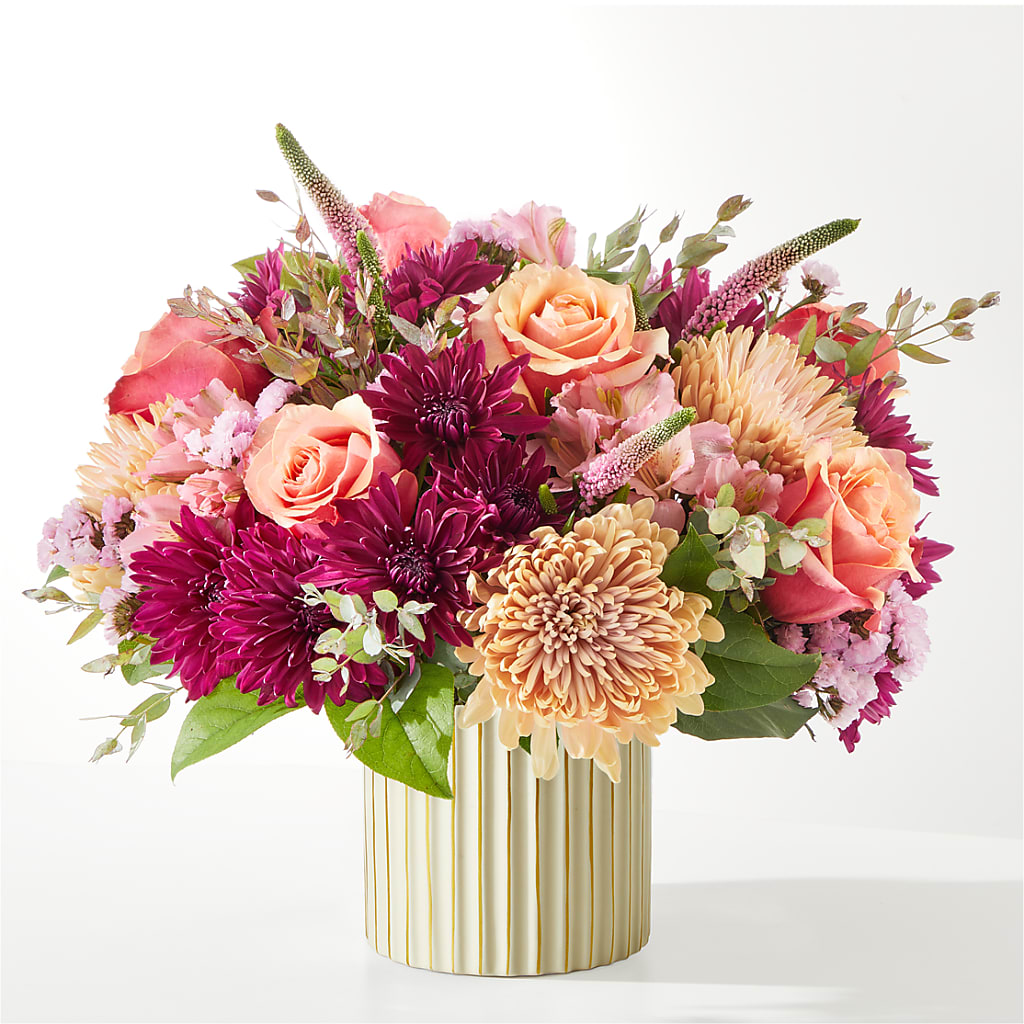 Berry Cobbler Bouquet with Ivory Vase –  A Heavenly Florist, Newport News VA