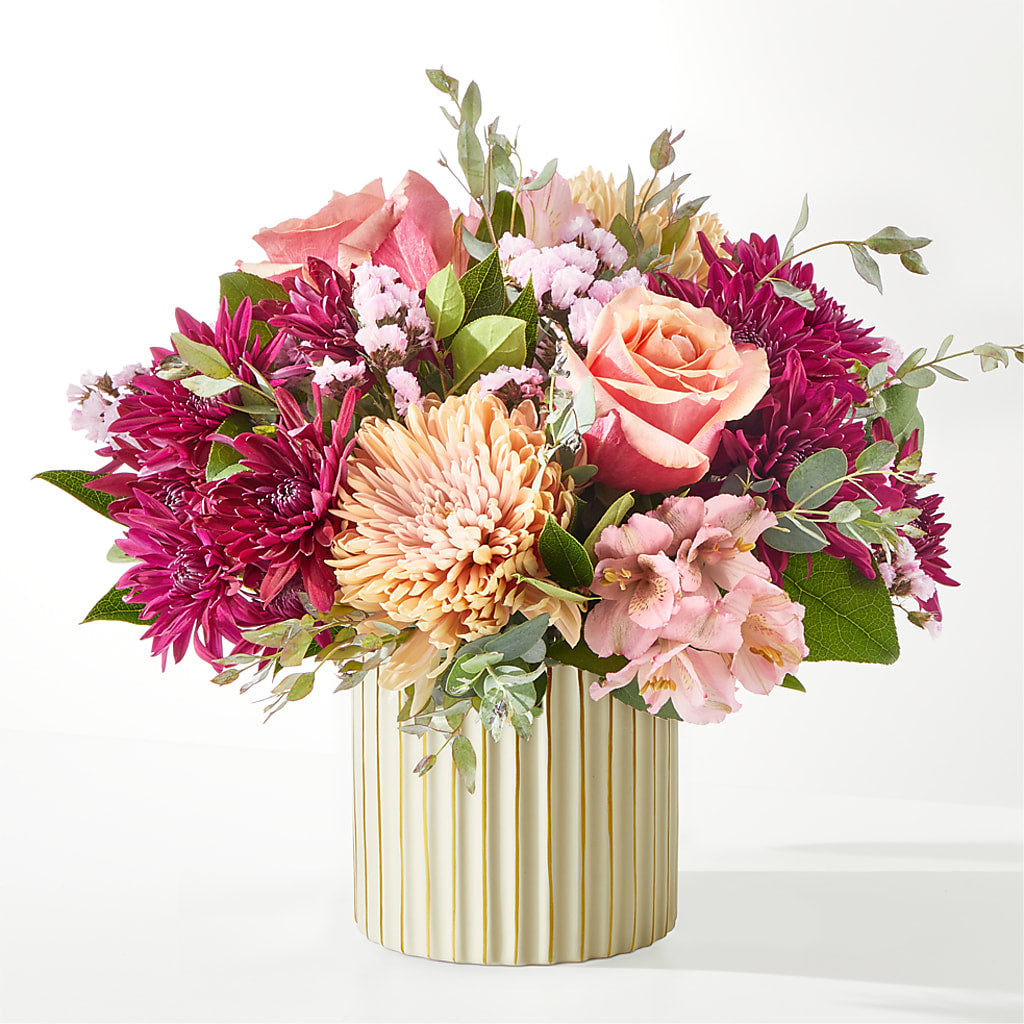 Berry Cobbler Bouquet with Ivory Vase –  A Heavenly Florist, Newport News VA